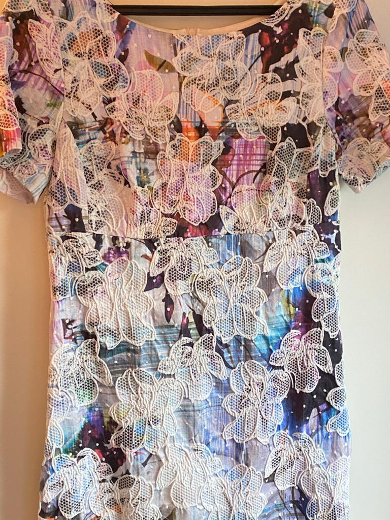 Steps jurk met bloemenprint en kant maat 40, Maat 38/40 (M), Overige kleuren, Ophalen of Verzenden, Zo goed als nieuw