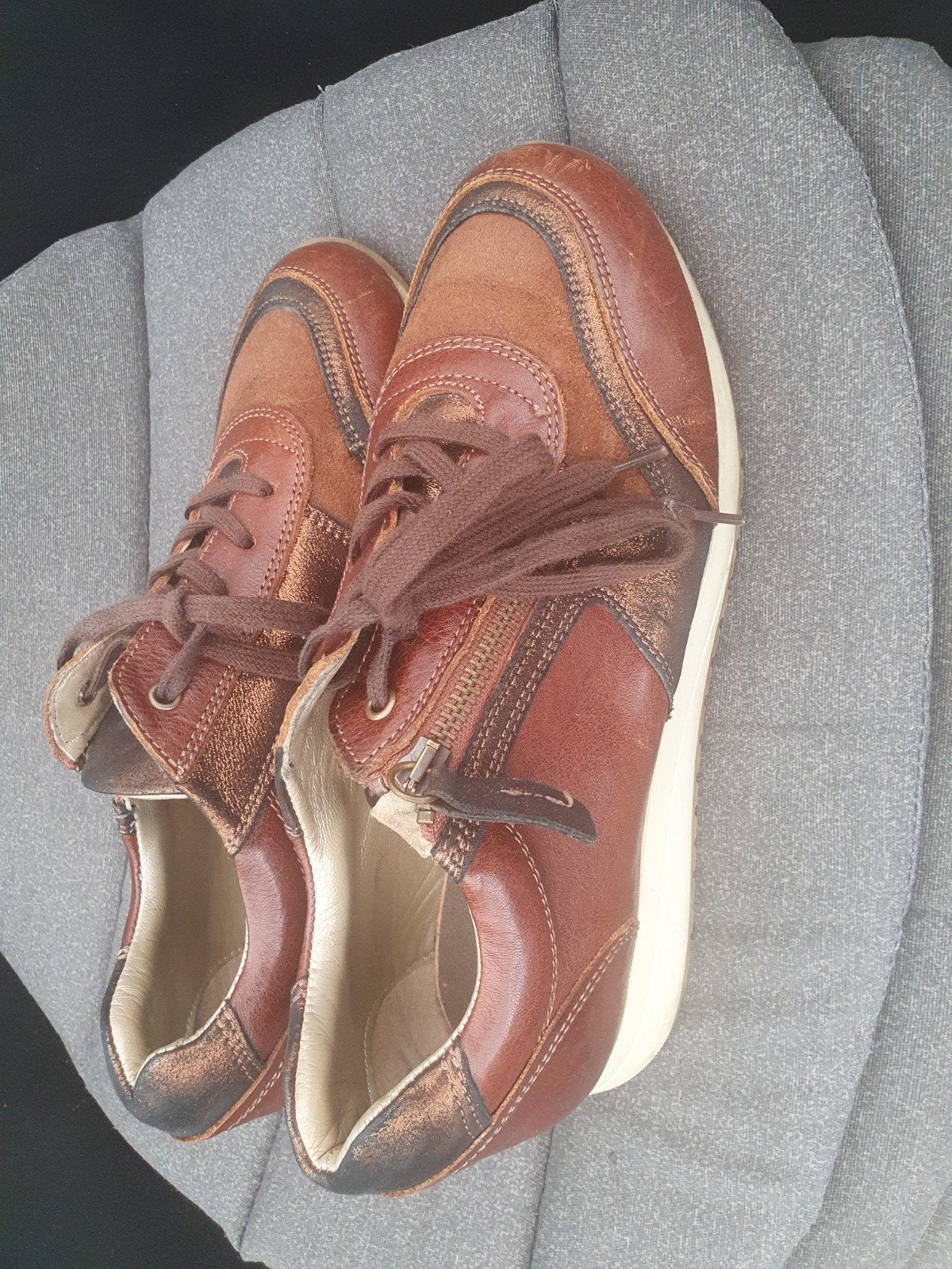 Te koop Xsensible sneakers bruin 39HX, Kleding | Dames, Schoenen, Ophalen of Verzenden, Zo goed als nieuw, Bruin, Sneakers of Gympen