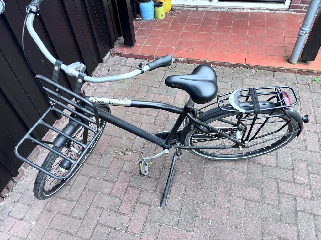 Gazelle NL jongens/herenfiets met voordrager, Fietsen en Brommers, Fietsen | Jongens, Ophalen, Terugtraprem, 24 inch, Versnellingen