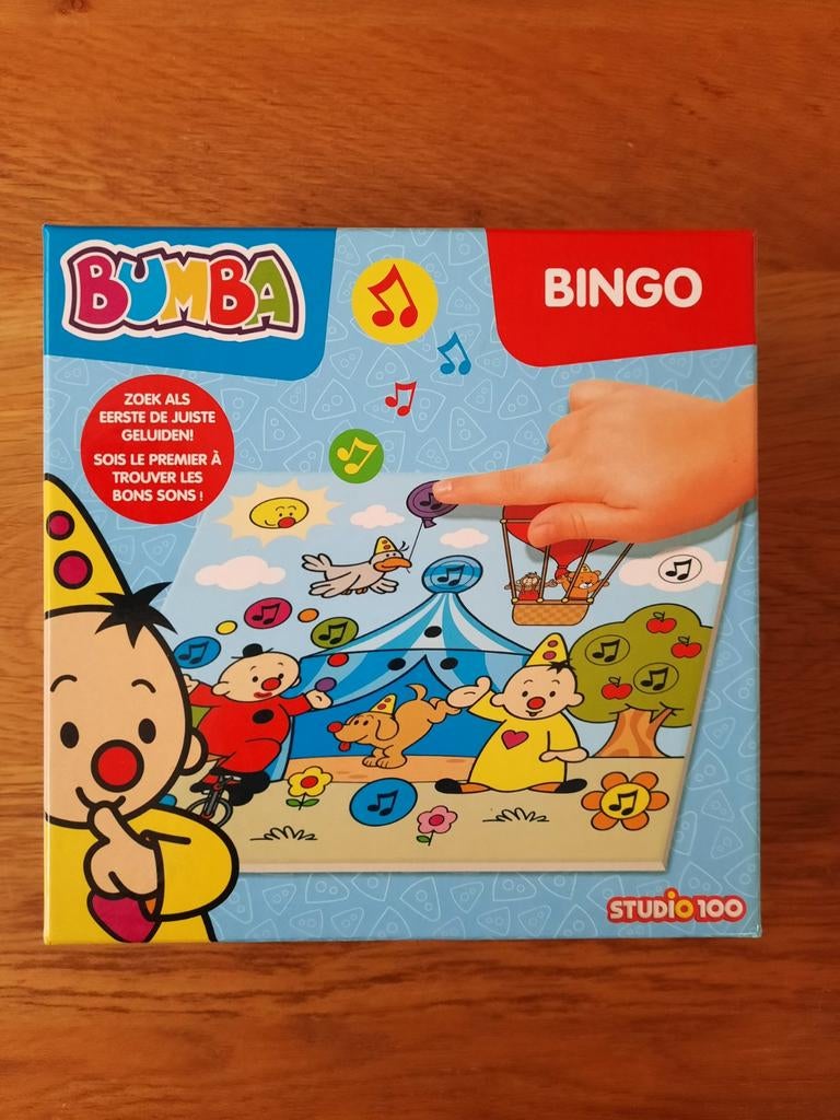 Bumba Bingo Spel - Zoek de juiste geluiden!, Hobby en Vrije tijd, Gezelschapsspellen | Bordspellen, Zo goed als nieuw, Een of twee spelers