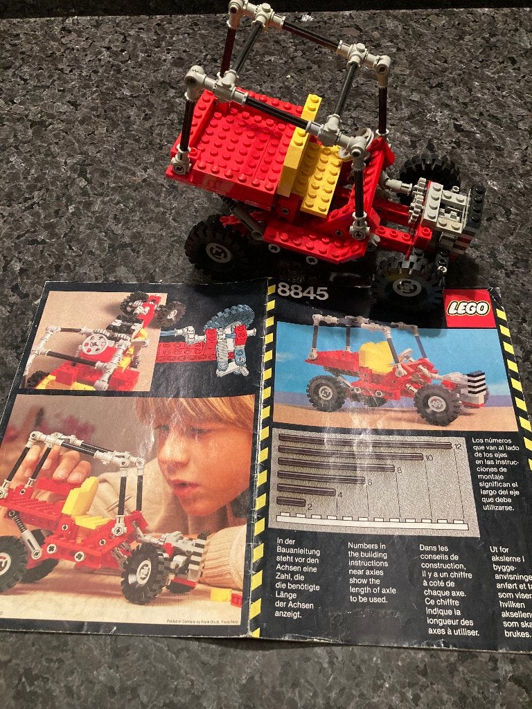 Lego 8845 Technic Dune Buggy Jeep 1981 COMPLEET, Gebruikt, Lego, Ophalen of Verzenden, Complete set