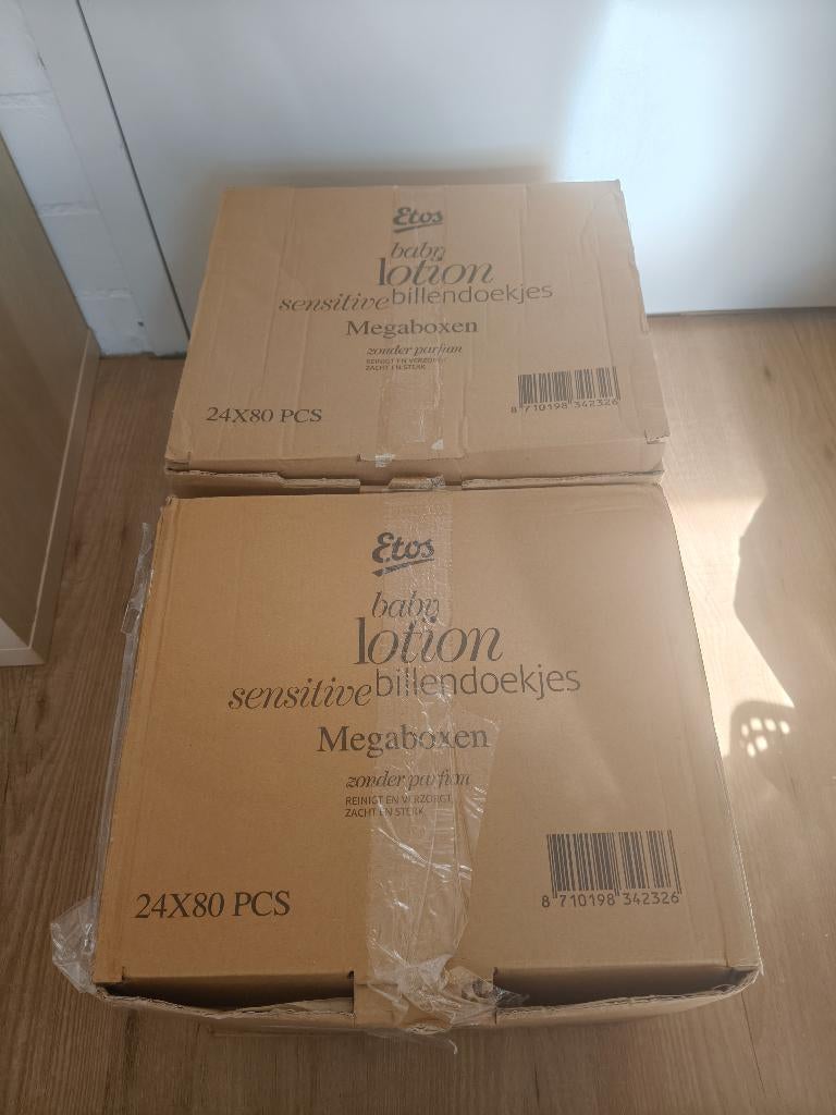 Etos Baby Lotion Sensitive Billendoekjes megabox (2x), Kinderen en Baby's, Badjes en Verzorging, Ophalen of Verzenden, Nieuw, Overige typen