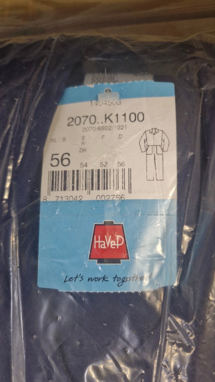 Havep overalls Blauw partijhandel rommelmarkt, Ophalen, Nieuw, Overall
