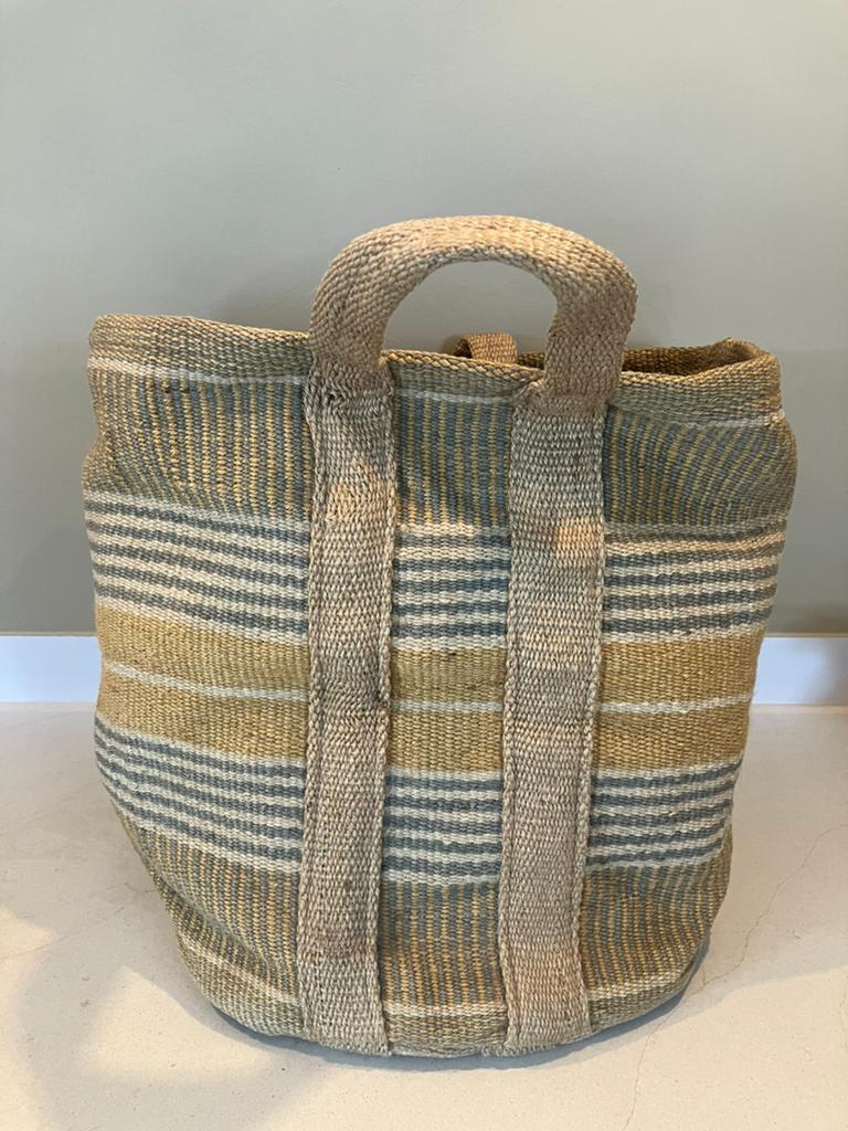 Sfeervolle jute opbergtas, Huis en Inrichting, Woonaccessoires | Schalen en Manden, Ophalen, Overige materialen, Mand, Zo goed als nieuw