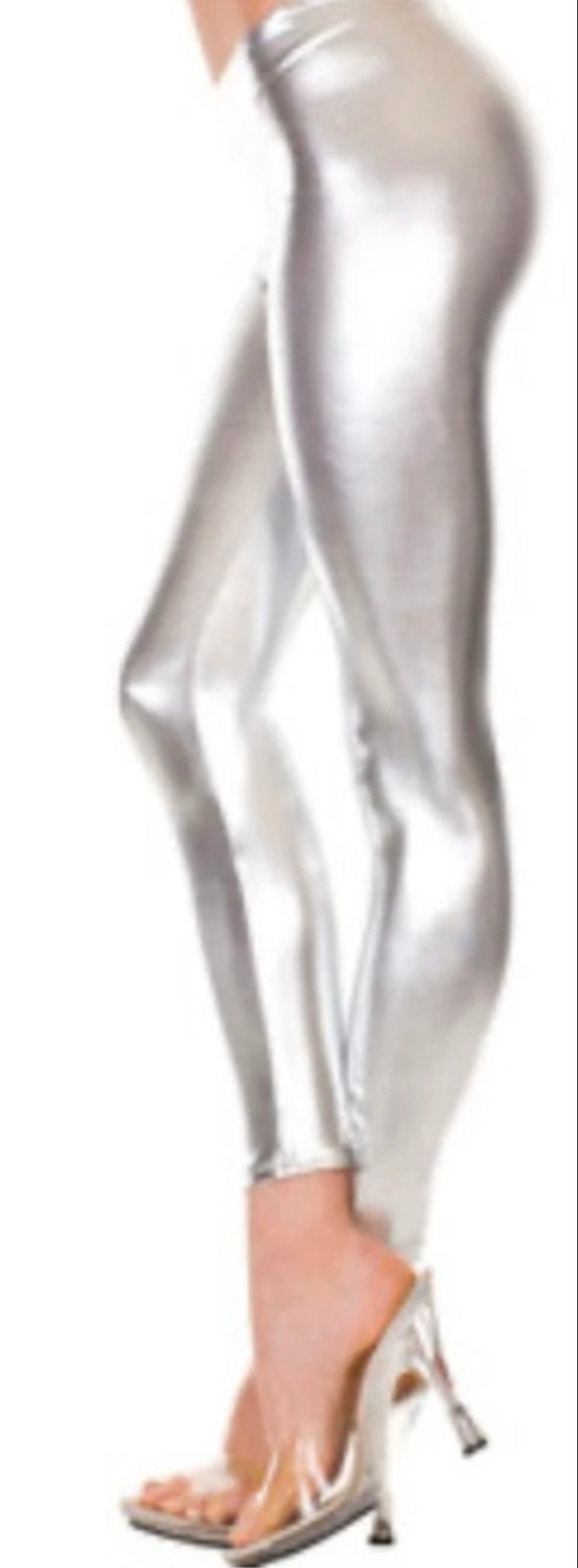 Zilveren Legging - Maat S (ook in M, L, XL), Legging, Maat 36/38 (S), Nieuw, Ophalen of Verzenden