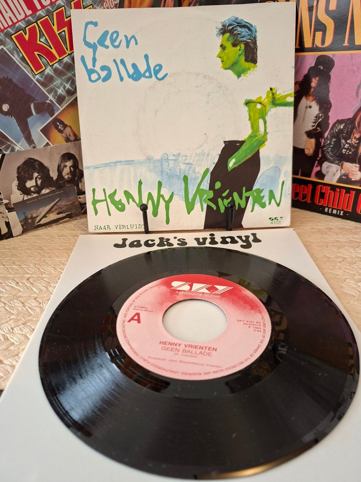 Henny Vrienten - Geen Ballade (Vinyl Single) 1984, Gebruikt, 7 inch, Ophalen of Verzenden, Beschermende buitenhoes