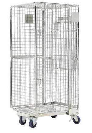 Anti-diefstal rolcontainer nestbaar.L: 850, B: 715, H: 1900, 100 liter of meer, Ophalen, Zo goed als nieuw, Transportkar
