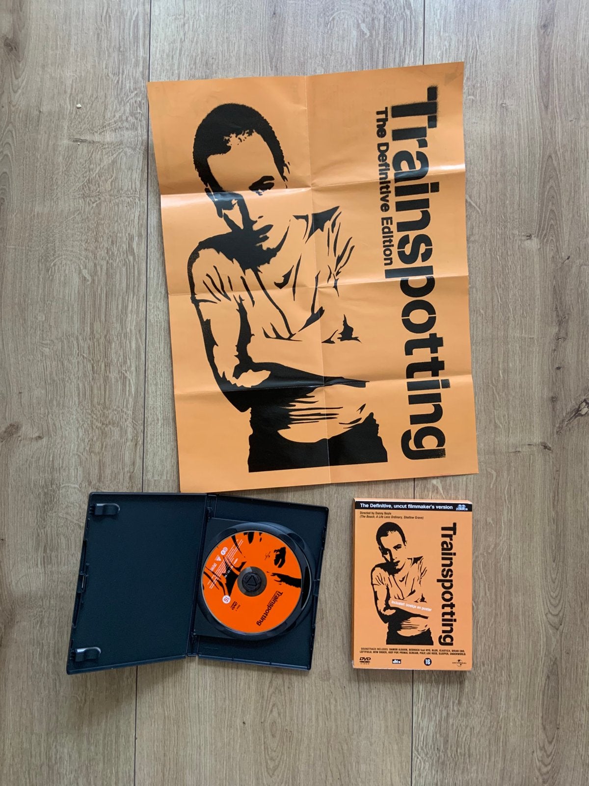 Poster boekje dvd trainspotting, Alle leeftijden, Ophalen of Verzenden, Zo goed als nieuw