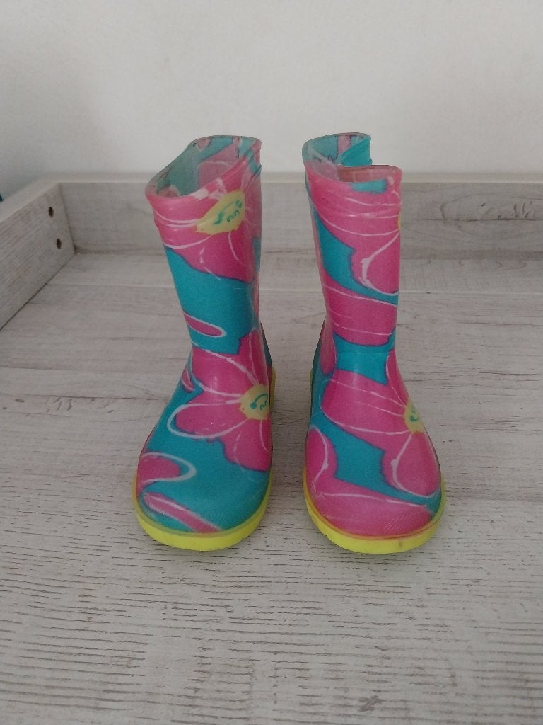 Rubber meisjes regen laarzen maat 23, Gebruikt, Meisje, Ophalen of Verzenden, Laarzen
