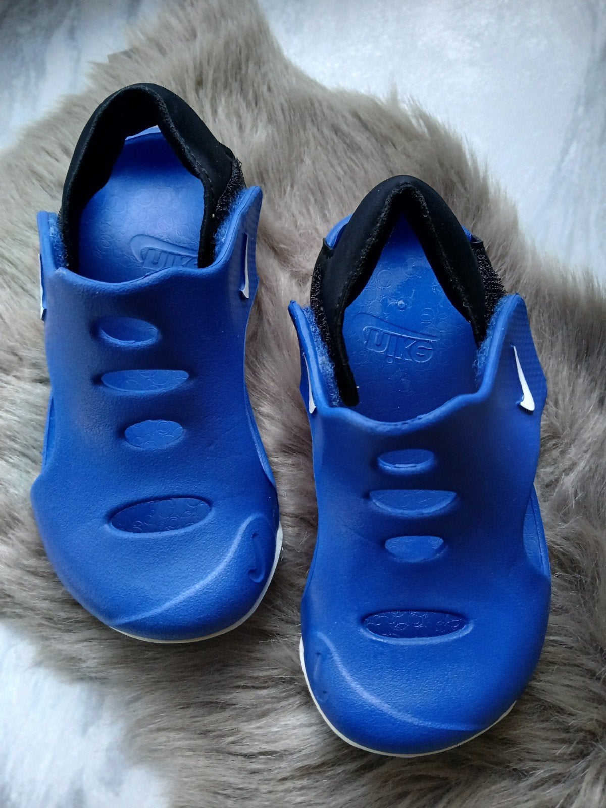 Blauwe Nike teenslippers Sunray protect 3. Maat 26, Ophalen, Overige typen, Nieuw, Nike