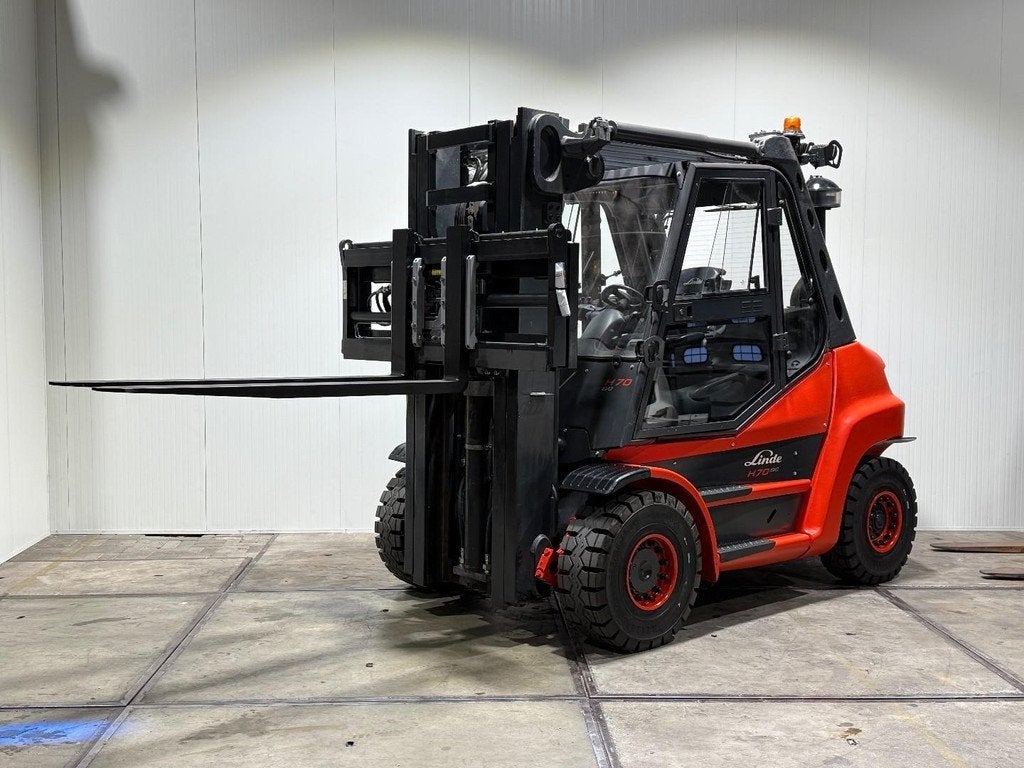 Linde H70D Triplex Vorkversteller Sideshift Nieuwe banden [[