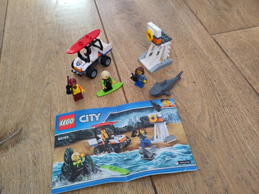 Lego City kustwacht starter set 60163 compleet, City, Lego, Ophalen of Verzenden, Zo goed als nieuw