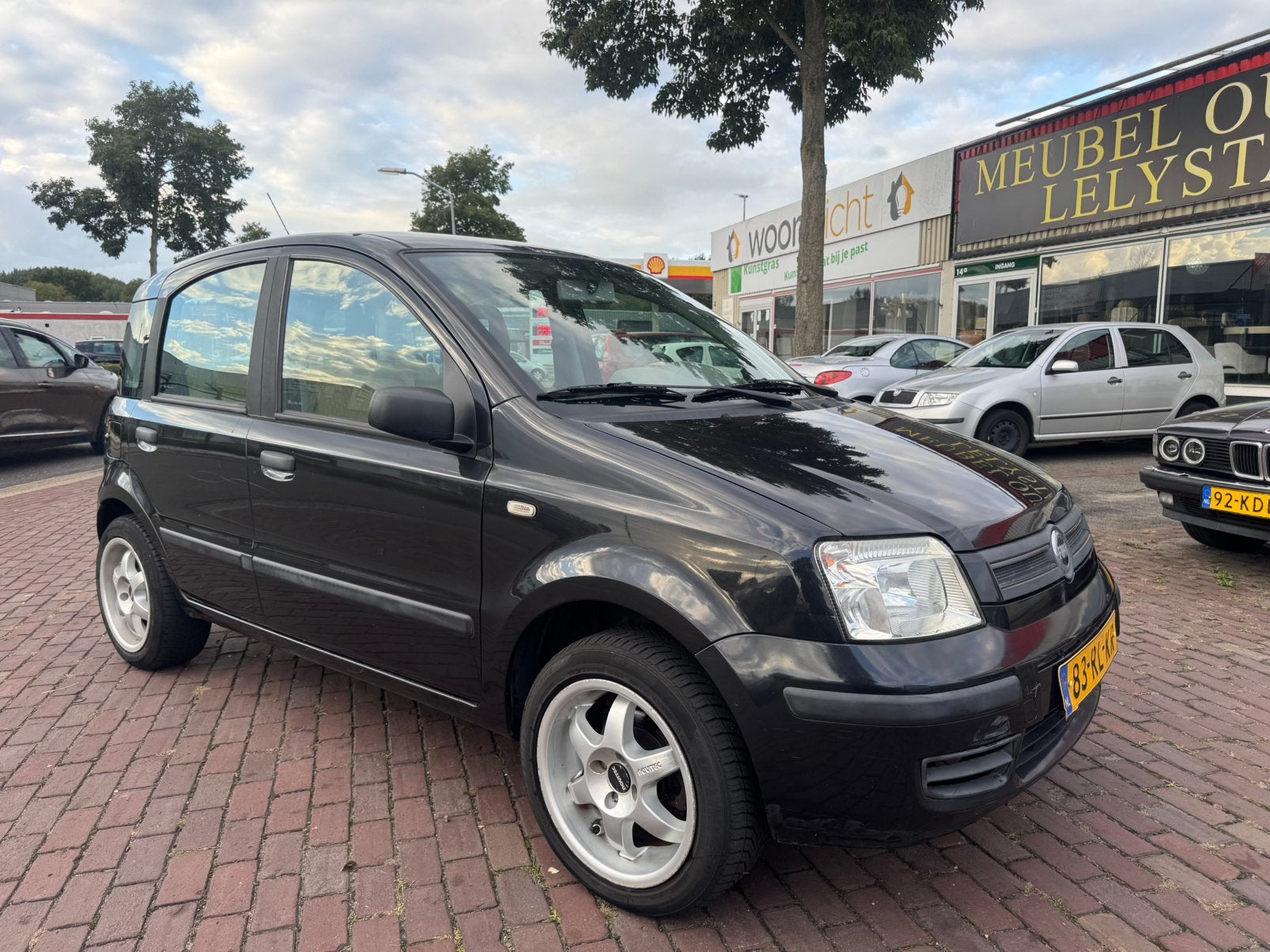 Fiat Panda 1.2 2005 Zwart nieuwe apk 09-2027, Voorwielaandrijving, Zwart, Origineel Nederlands, Handgeschakeld