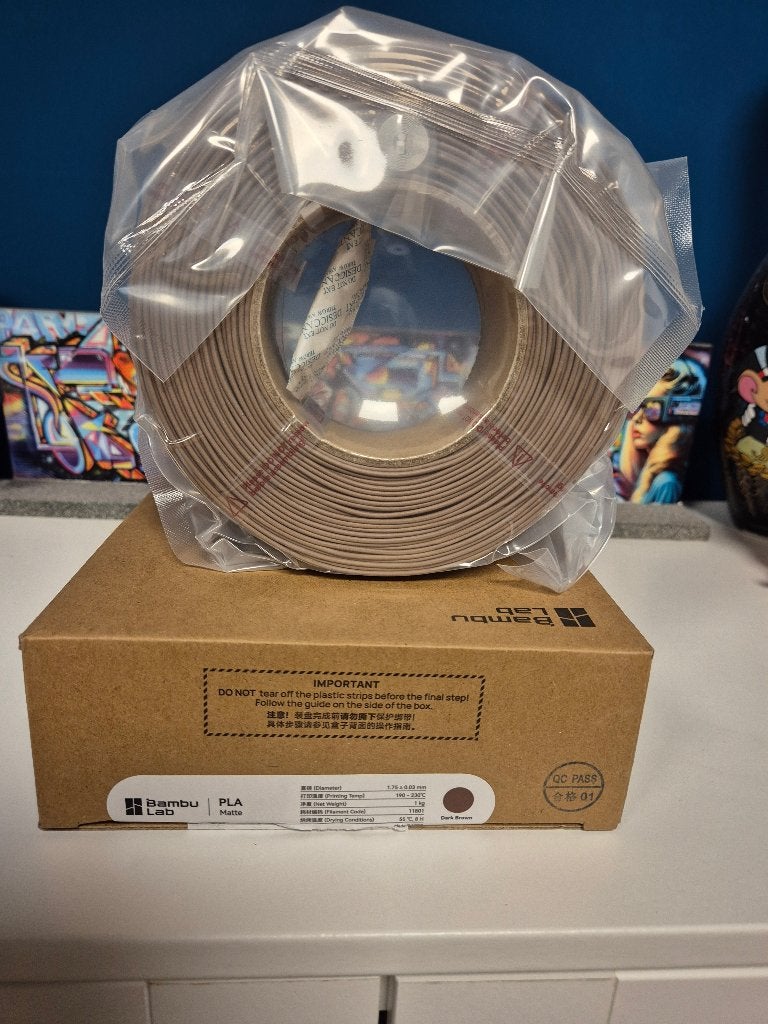 Bambu Lab PLA Matte refill - Dark Brown (1kg), Computers en Software, Ophalen of Verzenden, Nieuw, Filamentrollen