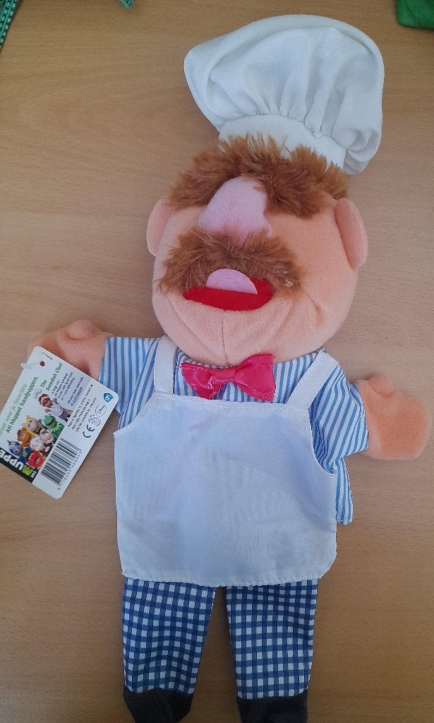 Handpop Swedish Chef Jim Henson Muppets, Verzamelen, Poppen, Ophalen of Verzenden, Nieuw, Pop