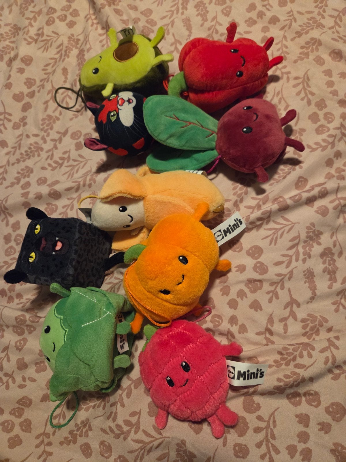 Lidl Mini's Knuffels - Groenten en Fruit Collectie, Ophalen of Verzenden, Zo goed als nieuw