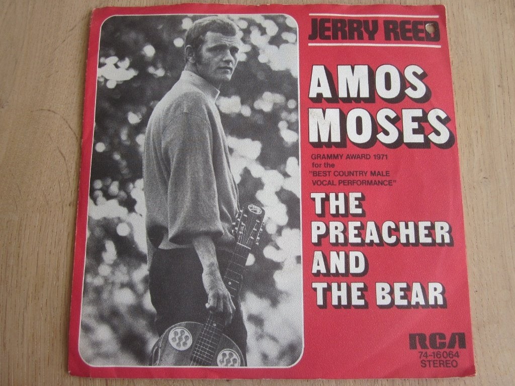 Jerry Reed - Amos Moses, Verzenden, 7 inch, Single, Pop