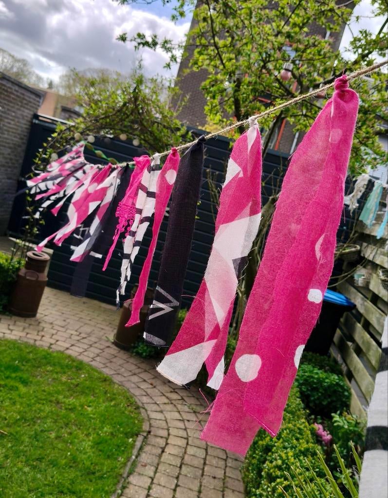 Bohemian linten slinger 7 mtr., Kleding | Dames, Carnavalskleding en Feestkleding, Ophalen of Verzenden, Zo goed als nieuw, Huwelijk