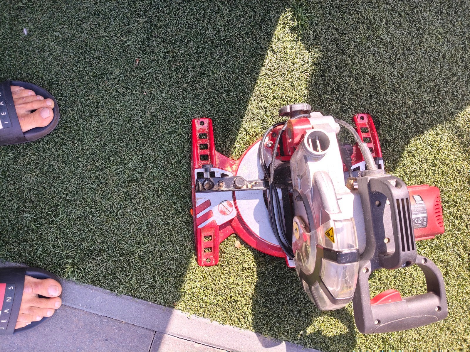 Einhell Afkortzaag TC-MS 2112 - 1400W, Ophalen, Gebruikt, Einhell, Afkortzaag