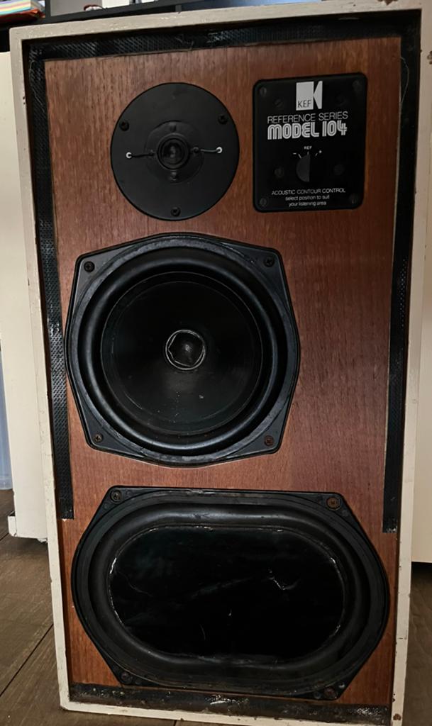 KEF model 104 luidspreker, Gebruikt, Minder dan 60 watt, Front, Rear of Stereo speakers, Ophalen