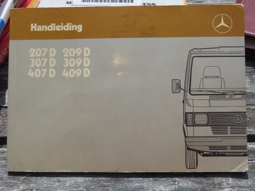 Instructieboek Mercedes 207D 209D 307D 309D 407D 409D 1986, Ophalen of Verzenden