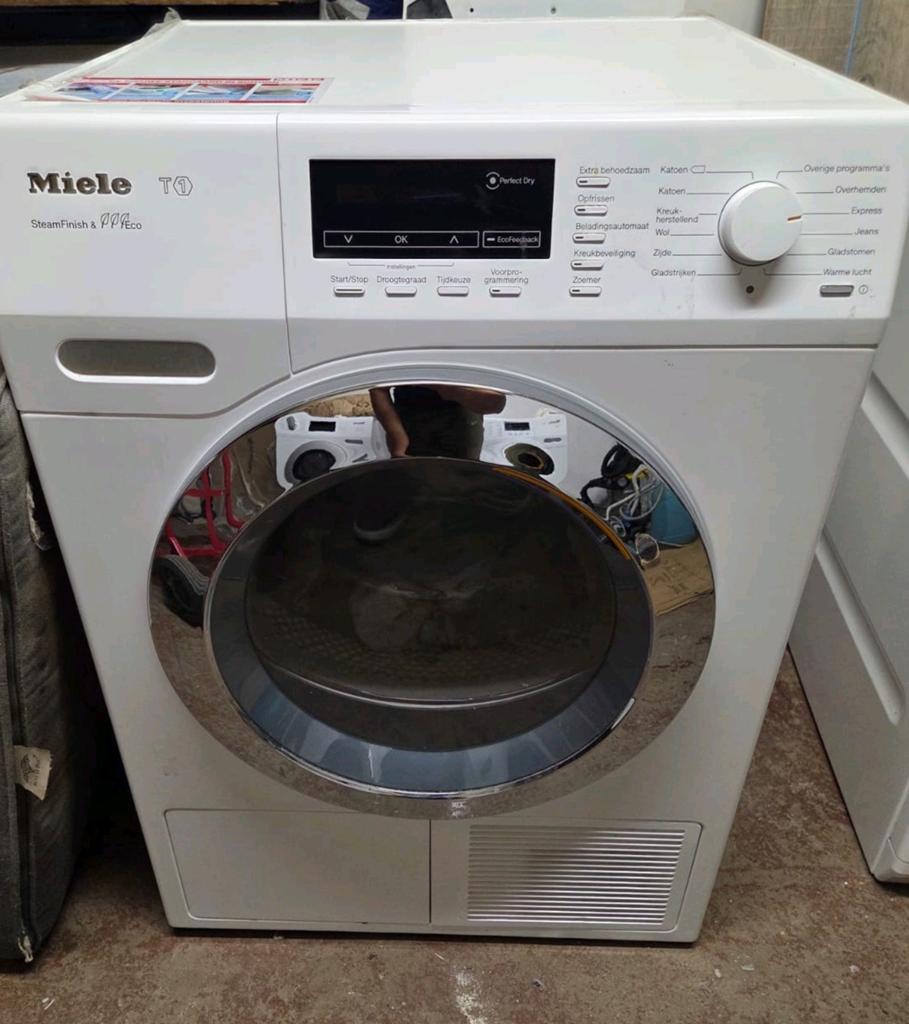 Miele warmtepompdroger Te koop !, Witgoed en Apparatuur, Wasmachines, Zo goed als nieuw, Voorlader, 6 tot 8 kg, 85 tot 90 cm, 1600 toeren of meer