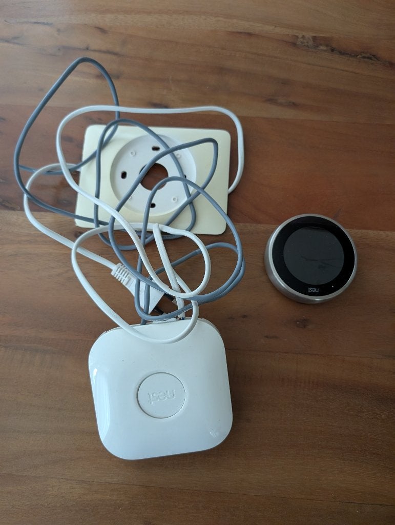 Google Nest Learning Thermostat - Compleet & Goed Werkend, Doe-het-zelf en Verbouw, Ophalen, Gebruikt