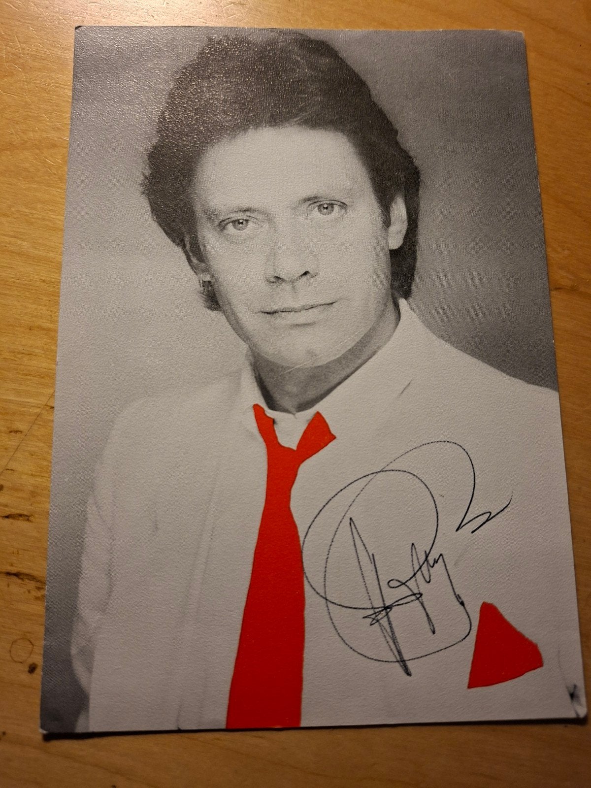 Gesigneerde foto Rob de Nijs, Ophalen of Verzenden, Gebruikt, Foto of Kaart, Gesigneerd