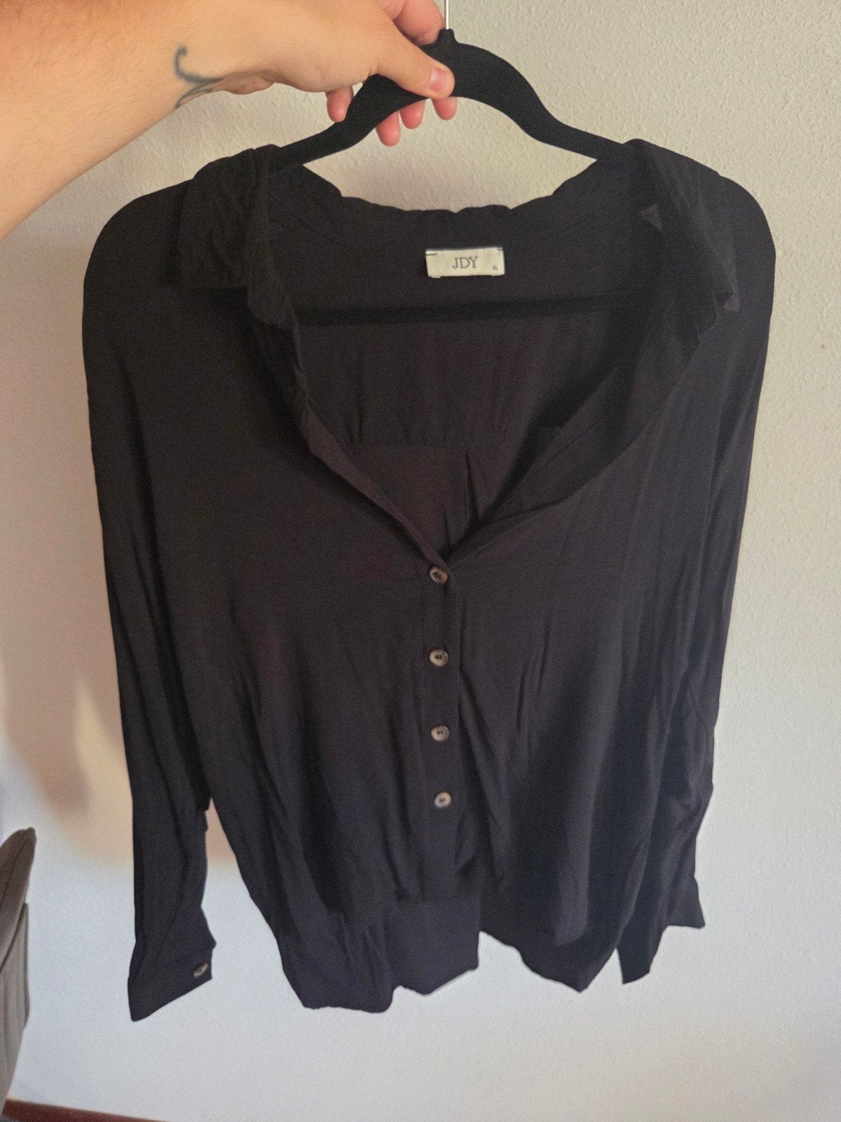 nieuw zwart JDY blouse t-shirt XL 1x gewassen, Zwart, Maat 46/48 (XL) of groter, Nieuw, Ophalen of Verzenden