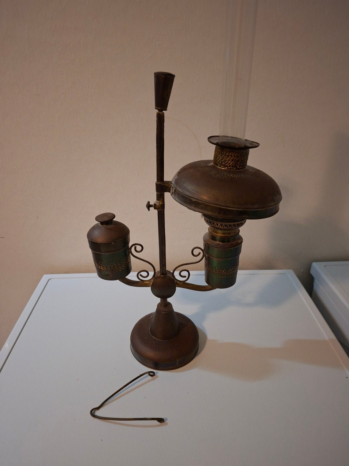 Antieke olielamp, Antiek en Kunst, Antiek | Lampen, Ophalen