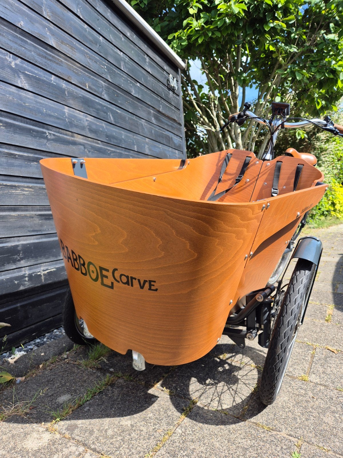 Babboe Carve: electrische bakfiets in nieuwstaat!, Elektrisch, Zo goed als nieuw, 2 kinderen, Schijfrem