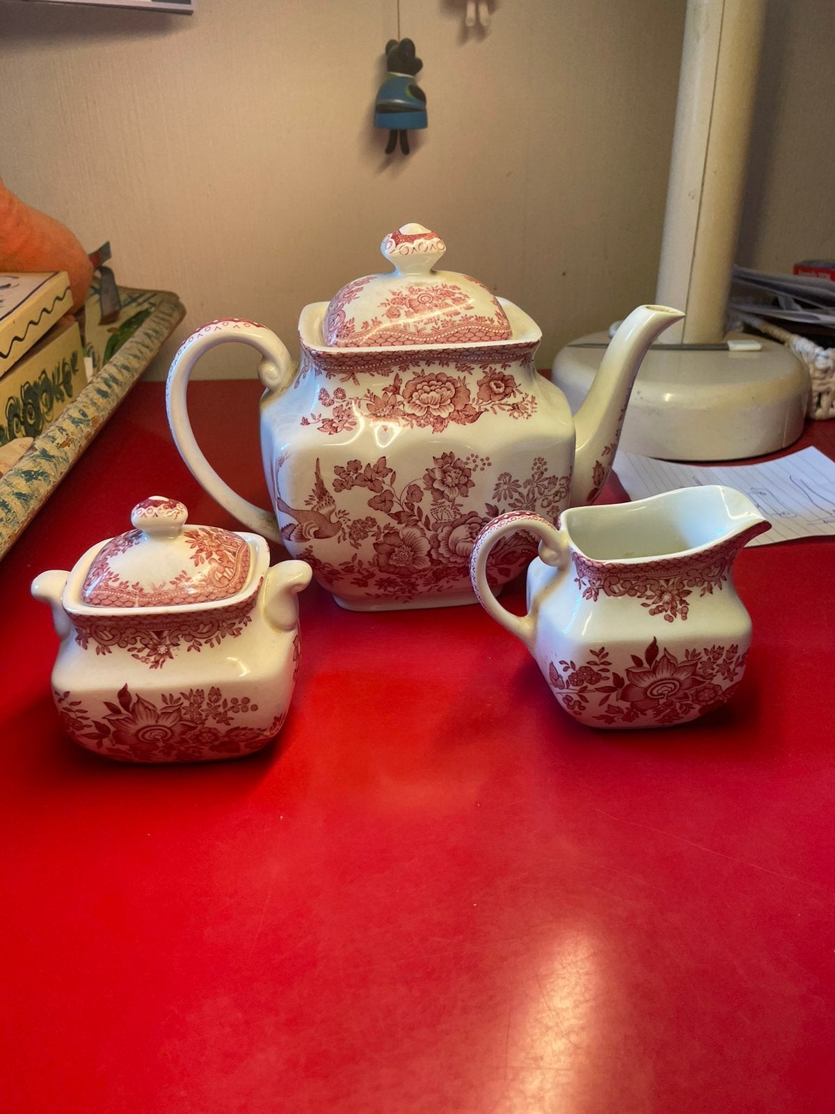 Theepot en setje suiker/melk kannetje, Ophalen of Verzenden