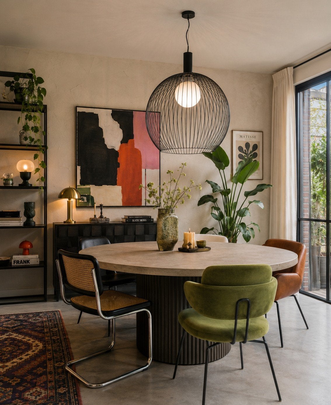 Design Hanglamp XL - Zwart Metaal - Ø70 x H80 cm, Ophalen, Modern, Industrieel, Design, E27 (groot), Zo goed als nieuw