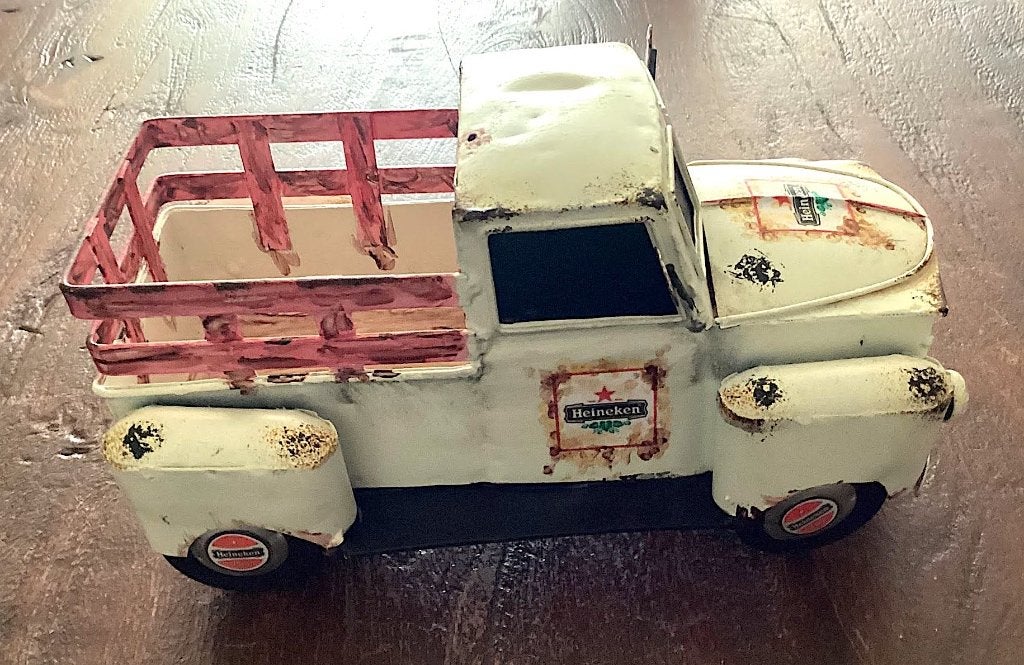 Te koop mancave mooie blikken Heineken pickup auto, Ophalen of Verzenden, Gebruikt, Overige typen, Heineken