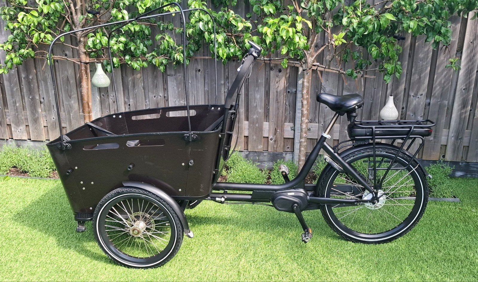 Vogue carry driewiel elektrische bakfiets, rijklaar!, Fietsen en Brommers, Fietsen | Bakfietsen, 4 kinderen of meer, Huif, Zo goed als nieuw