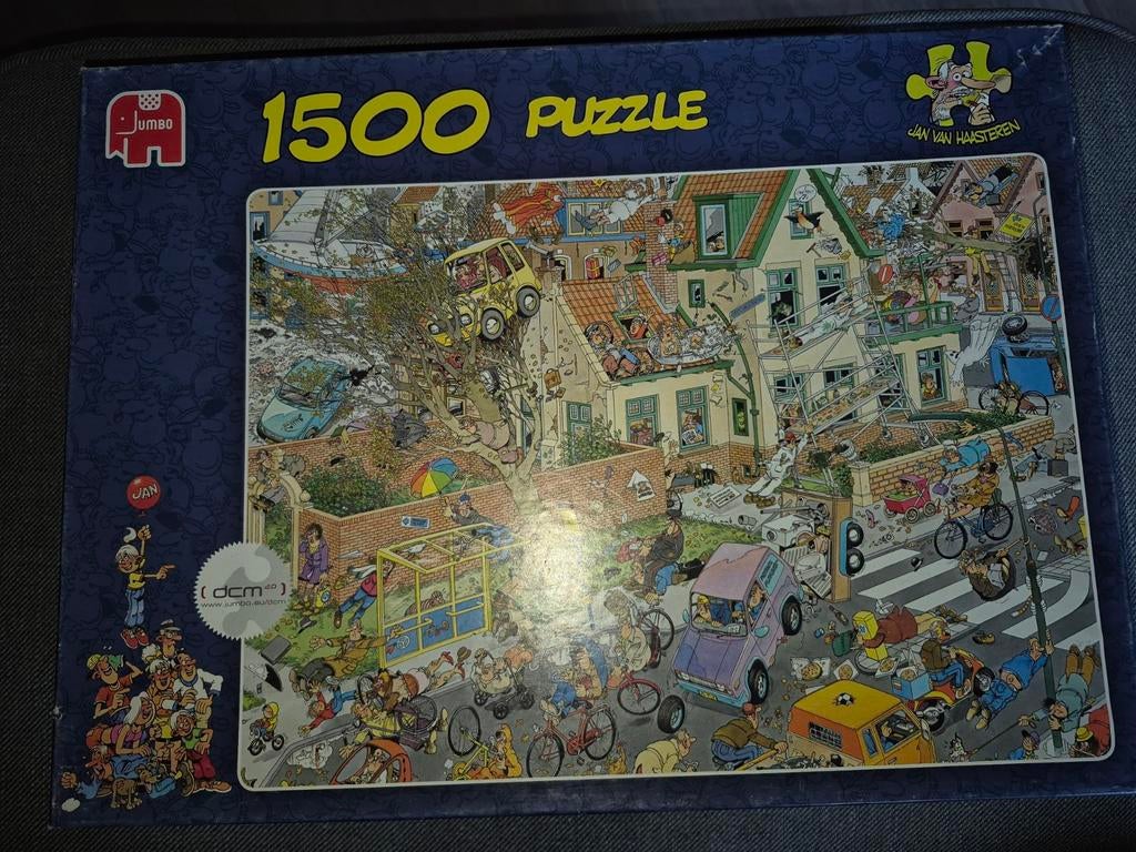 Jan van Haasteren De Storm 1500 stukjes puzzel, Ophalen of Verzenden, Meer dan 1500 stukjes, Zo goed als nieuw, Legpuzzel