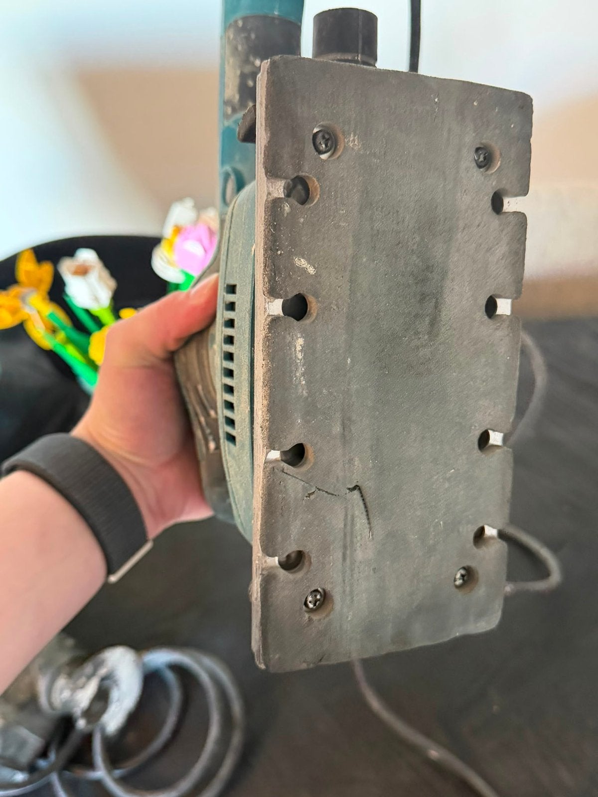 Makita schuurmachine 230v, Doe-het-zelf en Verbouw, Gereedschap | Schuurmachines, Ophalen of Verzenden, Zo goed als nieuw, Minder dan 600 watt