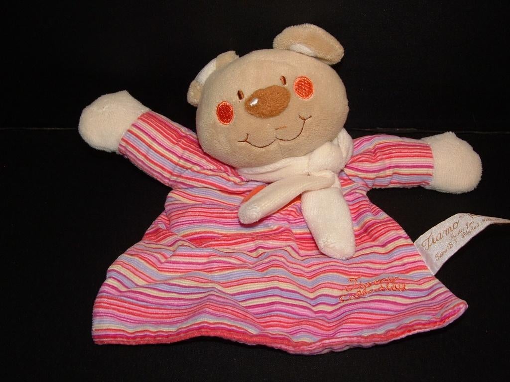 TIAMO BEER KNUFFELDOEKJE BAS & BABS VELOURS, Ophalen of Verzenden, Nieuw, Overige typen
