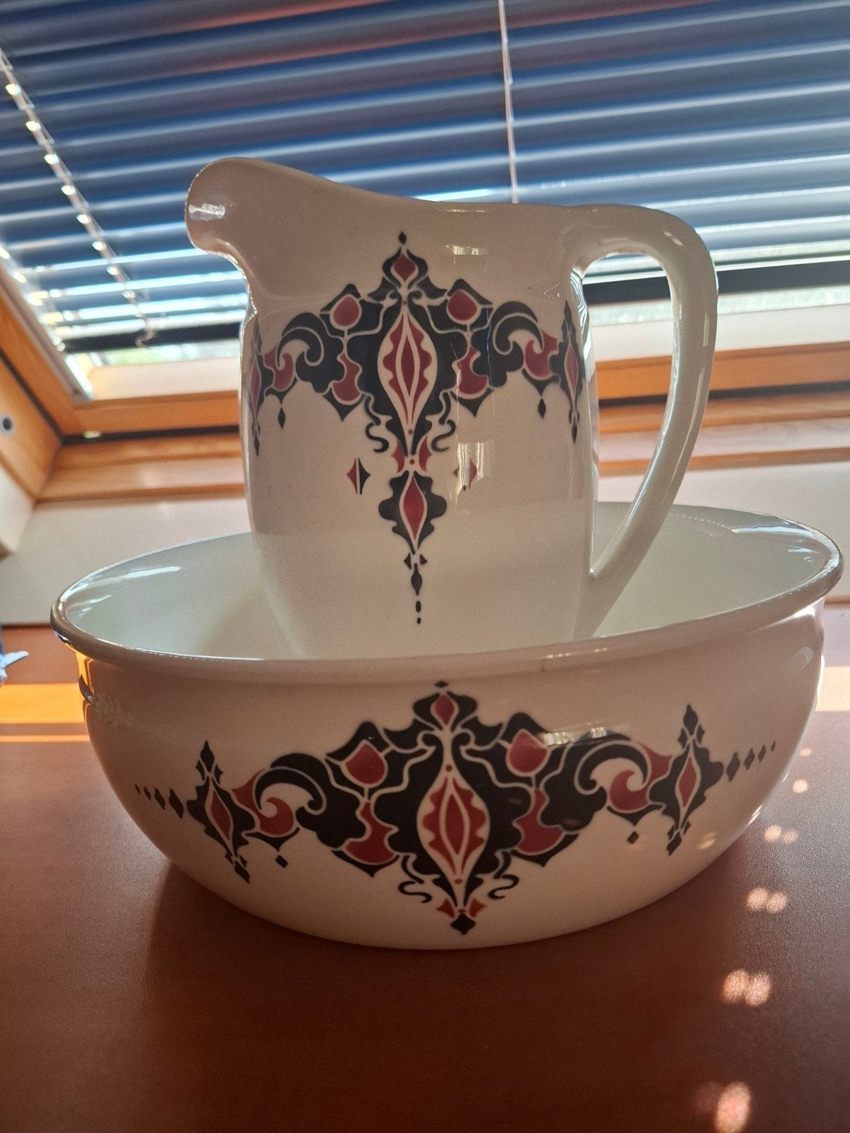 Antiek Lampet schaal met kan, Antiek en Kunst, Ophalen of Verzenden
