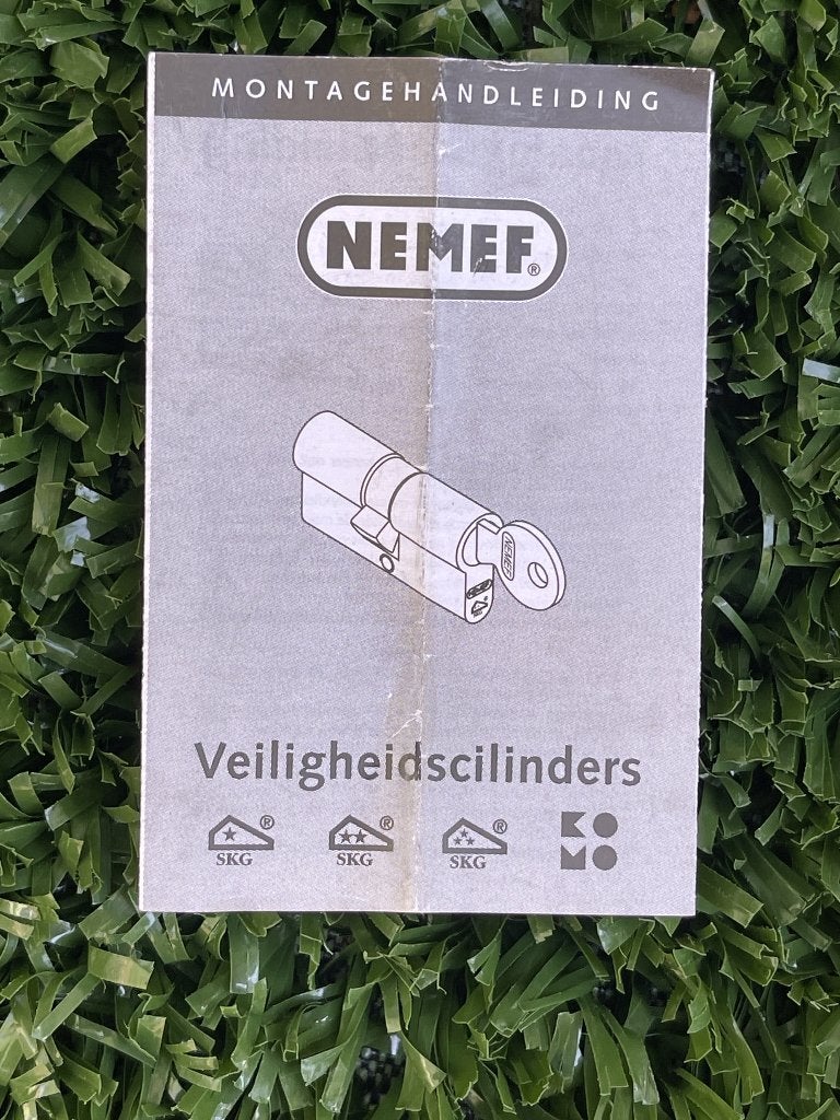 Nemef 3 cilindersloten met sleutels, Ophalen of Verzenden, Nieuw, Rvs, Slot