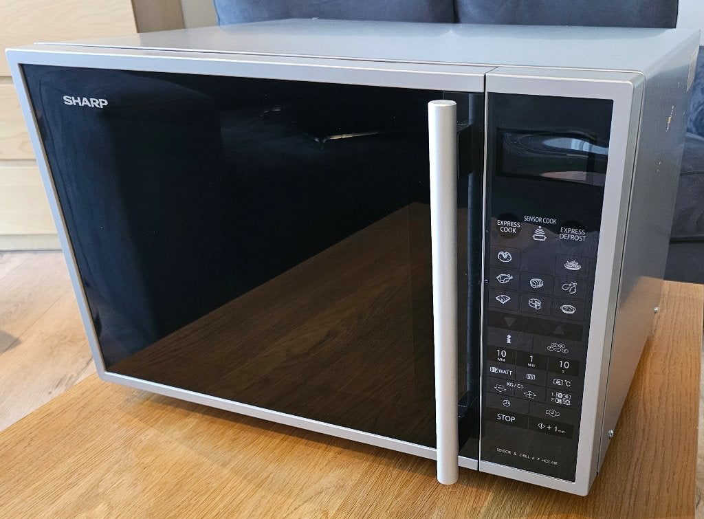 Sharp R-969(IN) Combimagnetron, Witgoed en Apparatuur, Magnetrons, Zo goed als nieuw, Vrijstaand, Combimagnetron, 45 tot 60 cm