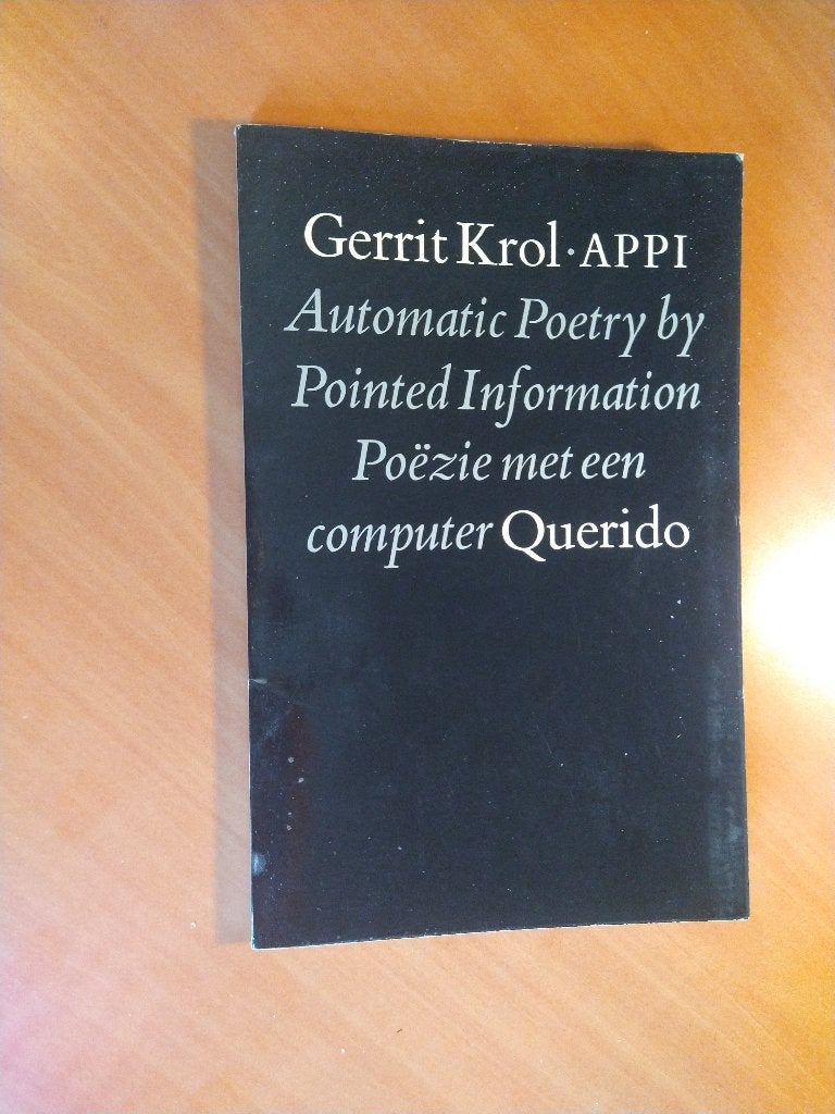 Gerrit Krol - APPI, Ophalen of Verzenden, Gelezen