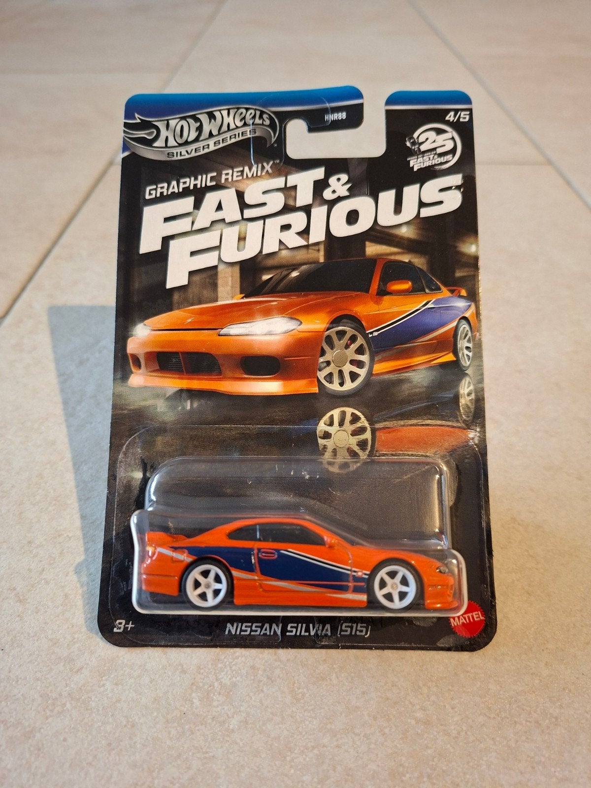 Hot Wheels Fast & Furious Nissan Silvia (S15) Graphic Remix, Ophalen of Verzenden, Nieuw, Auto