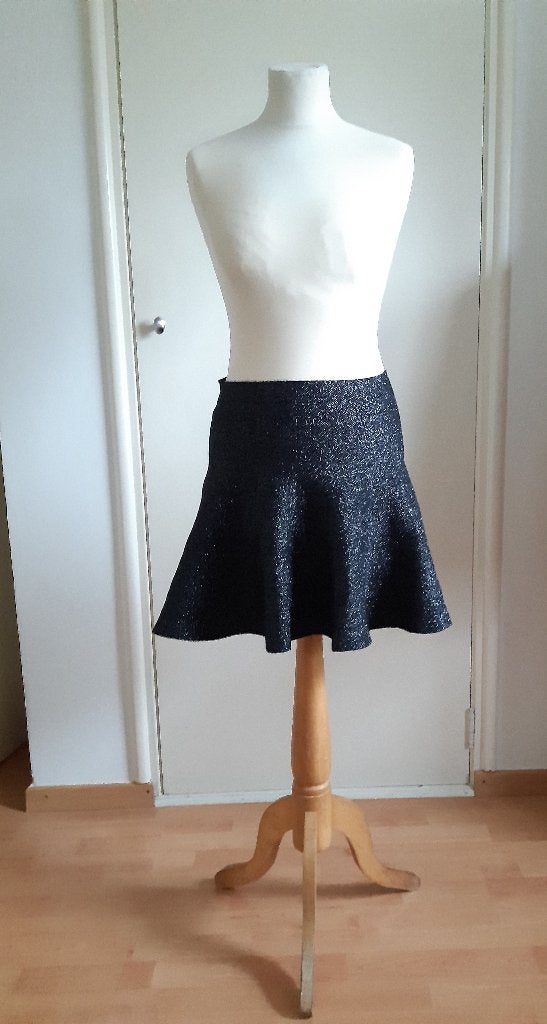 Zwarte glitter rok, Maat 38/40 (M), Carnaval, Ophalen of Verzenden, Kleding