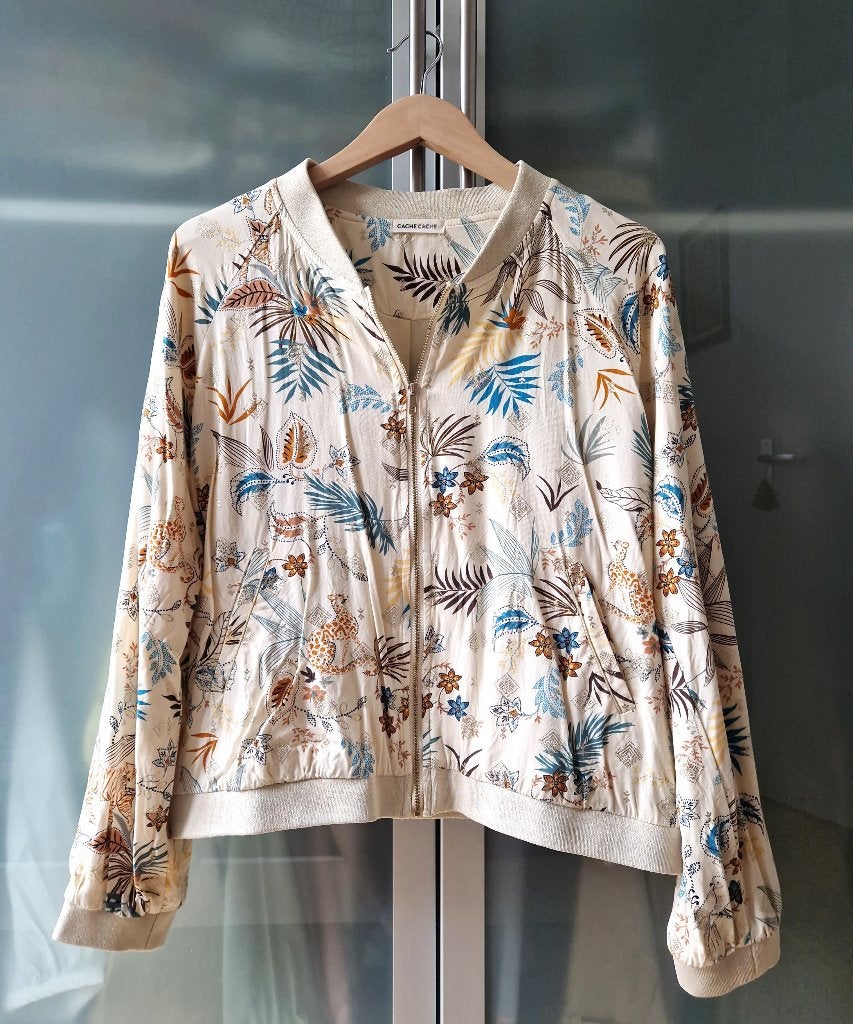 Crème bomberjack Cache Cache maat XL nieuw, Verzenden, Beige, Maat 46/48 (XL) of groter, Nieuw