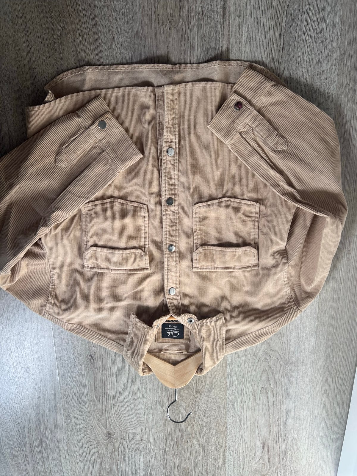 CKH Clockhouse Corduroy Overhemd Jasje Maat 38, Ophalen, Zo goed als nieuw, Maat 38/40 (M), Beige
