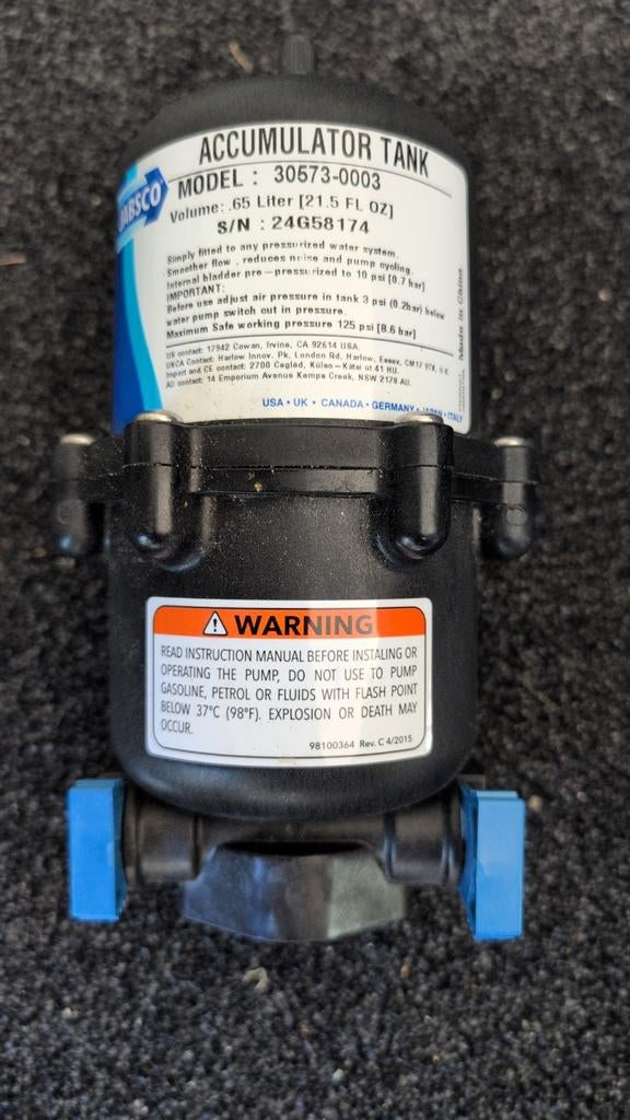 Jabsco Accumulator/drukvat 30573-0003 - 0.65 Liter, Ophalen of Verzenden, Nieuw