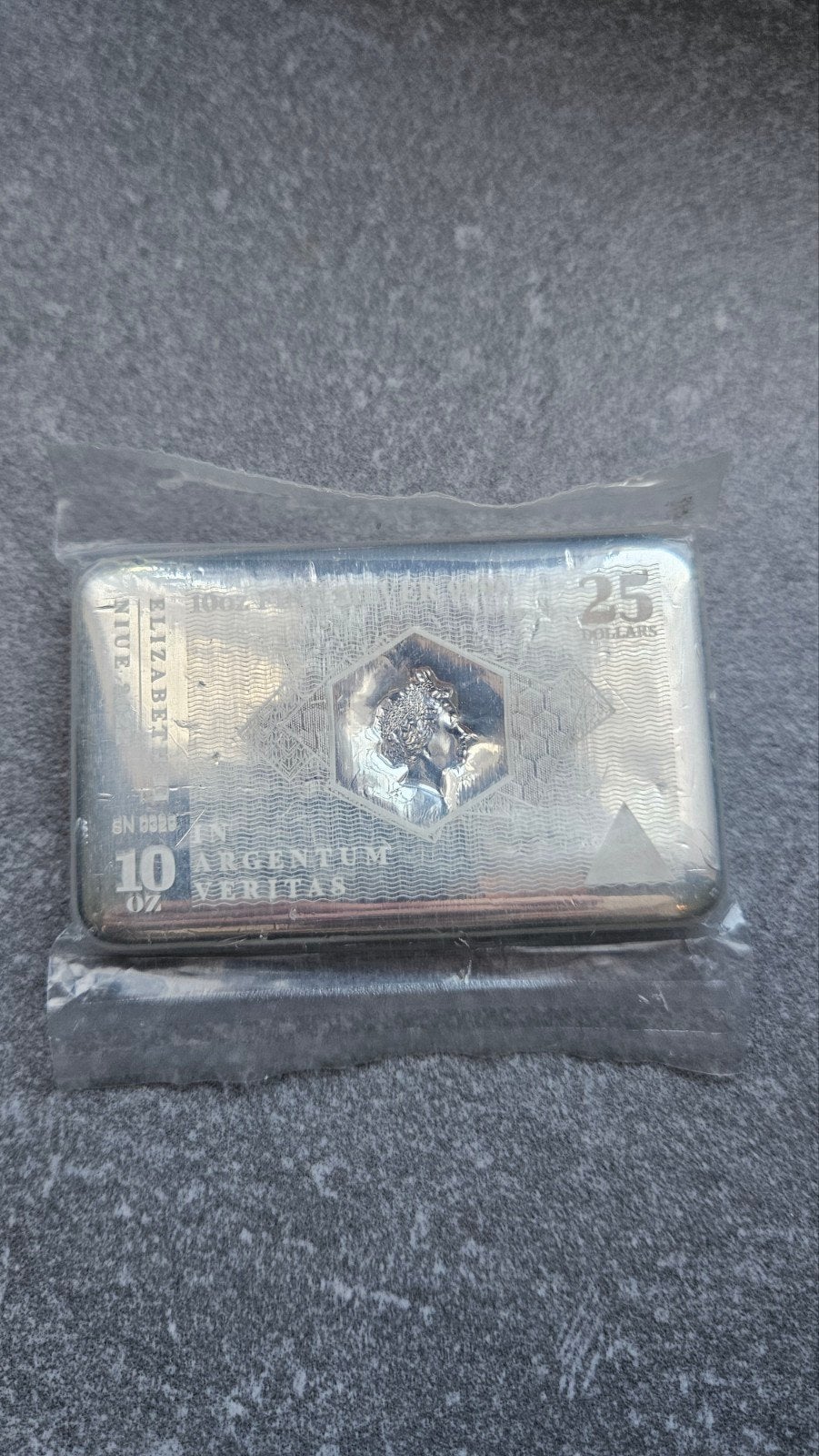 10 ounce muntbaar, Ophalen of Verzenden, Zilver