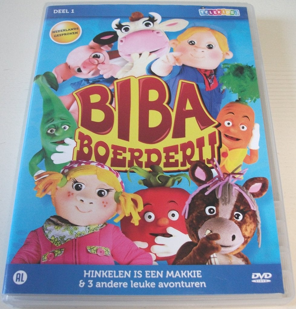 Dvd *** BIBA BOERDERIJ *** Deel 1: Hinkelen is een makkie, Europees, Animatie, Alle leeftijden, Zo goed als nieuw