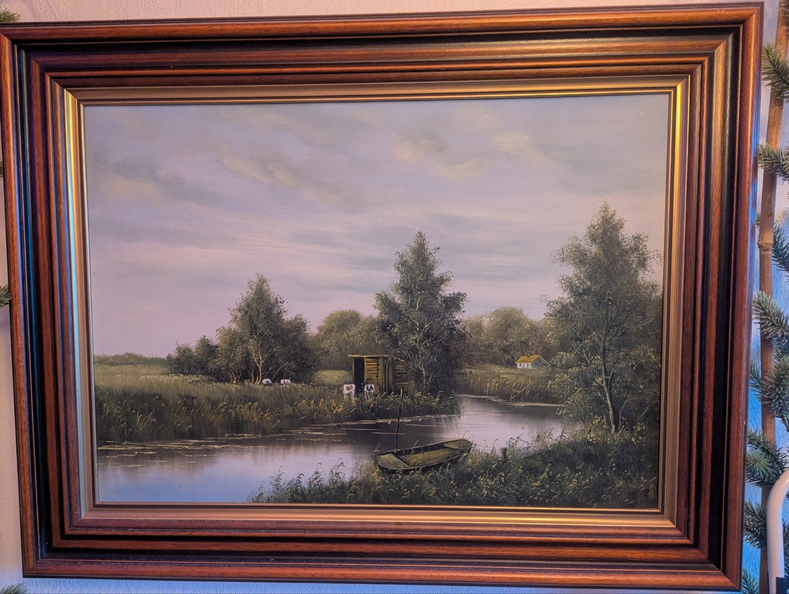 Schilderij Hollands Landschap, Ophalen of Verzenden